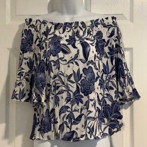 H&M Floral Off the Shoulder Top 4